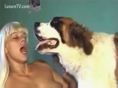 [Beastiality XXX Movie] Dog fuckers her masters snatch